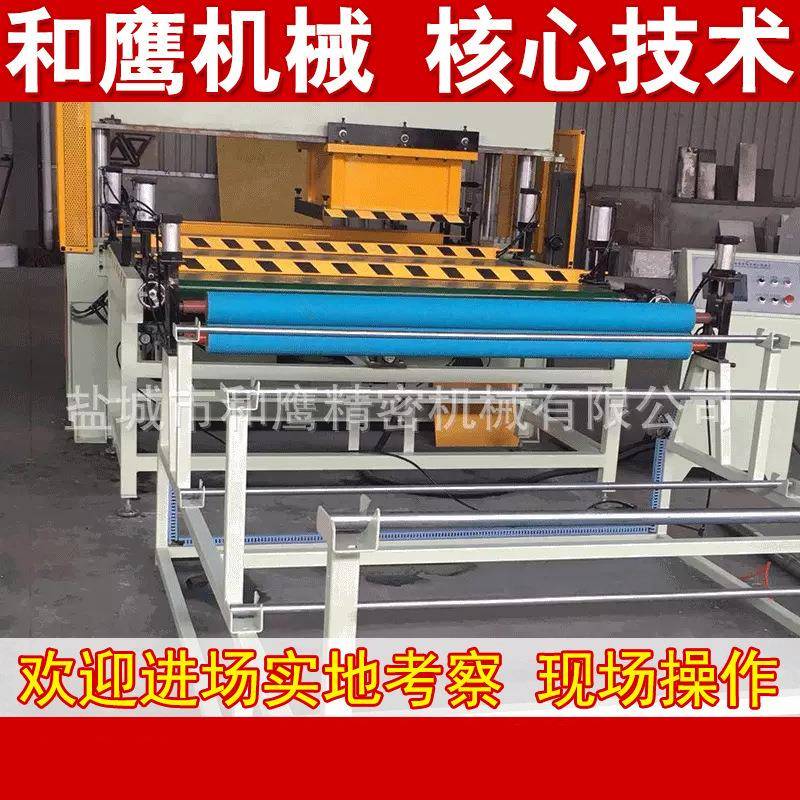 厂家热销瑜伽垫EVA拼图精密液压裁断机自动输送带式液压裁断机