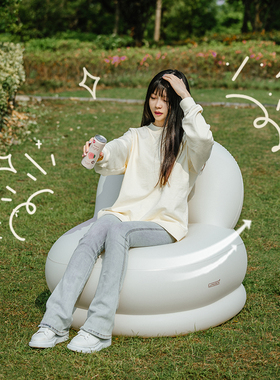LUINGBOX充气沙发户外露营懒人空气单人便携野营音乐节气垫床坐躺