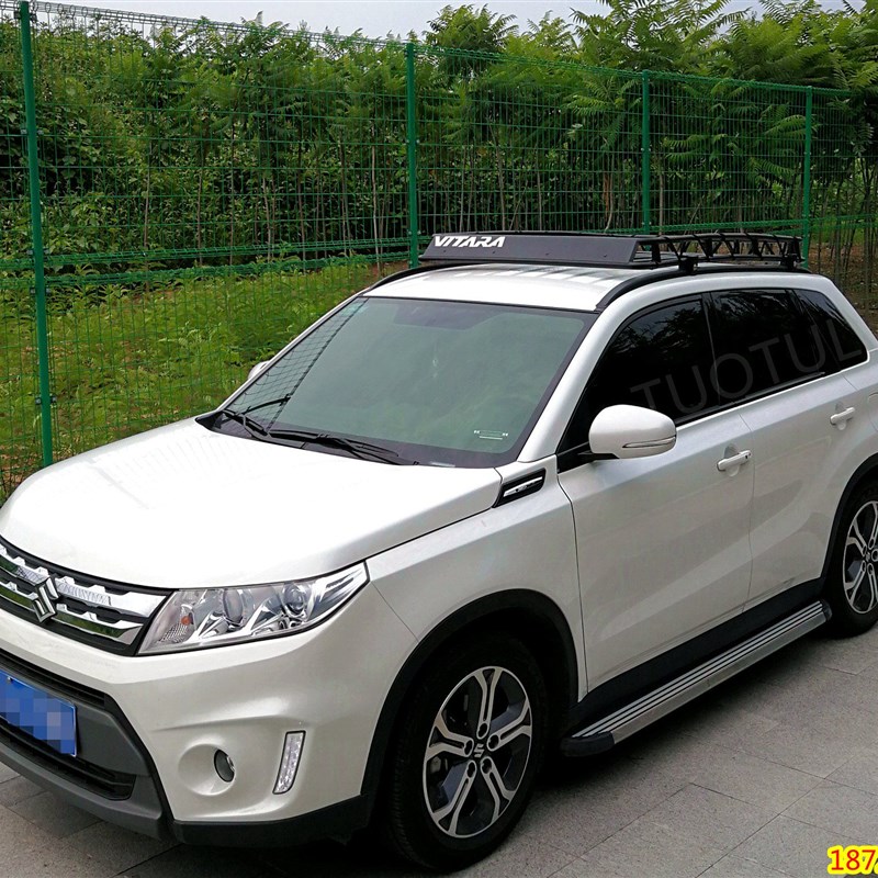 长安铃木维特拉改装不锈钢铝镁载重车顶框行李货架免横杆无损安装