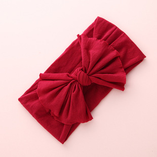 跨境热销hair 欧美diy儿童弹力头带35色蝴蝶结发箍婴儿 bands