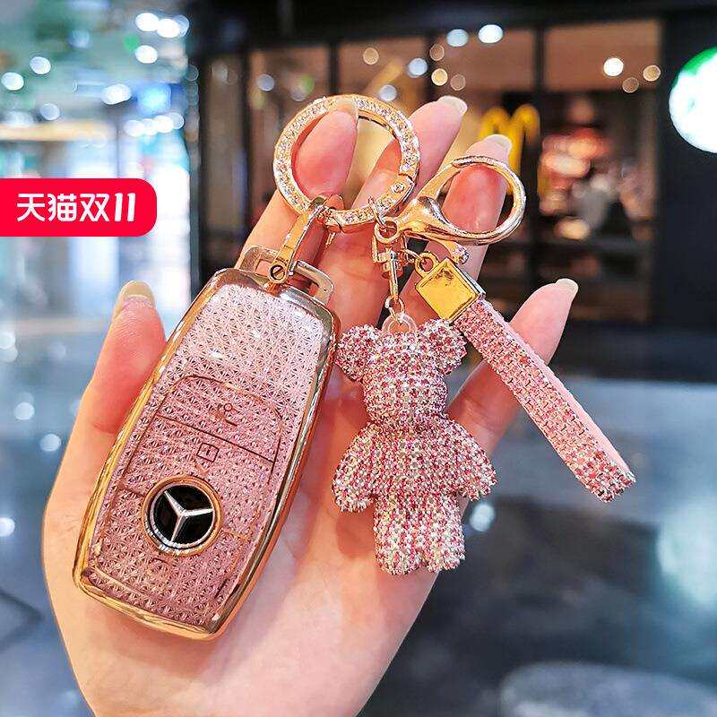 适用于奔驰钥匙套e300l/c260L壳A200女gle350扣glb220glc包gla180