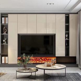 北京全屋定制露水河柜体万华禾香板门板电视墙柜一门到顶