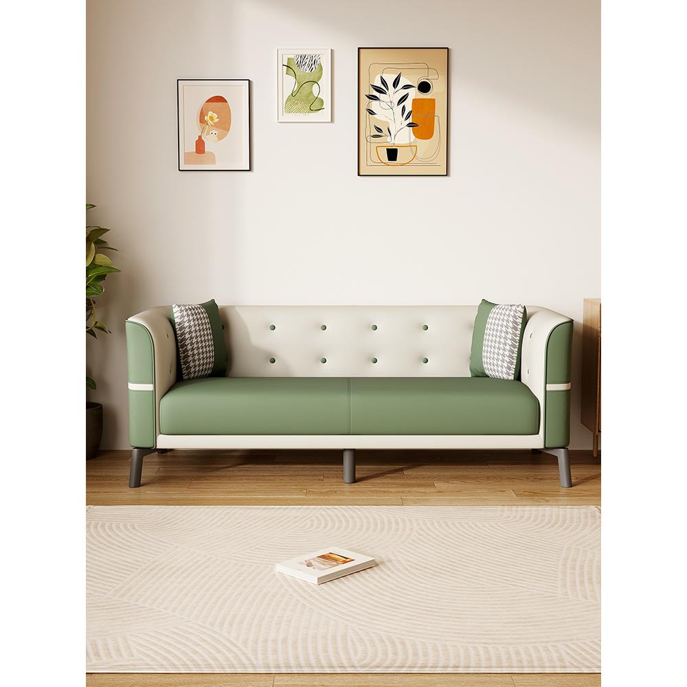 网红轻奢小户型沙发北欧双三人卧室客厅沙发出租房公寓店铺小jω