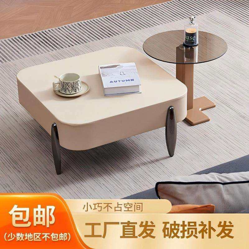 爆款方形茶几小户型轻奢餐桌新款茶几两用多功能简约休闲现代家用