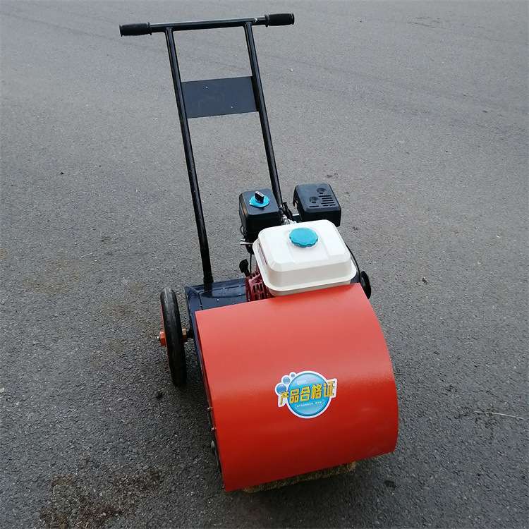 手推式钢板彩钢瓦除锈机 小型电动钢结构翻新去锈钢 丝轮打磨机