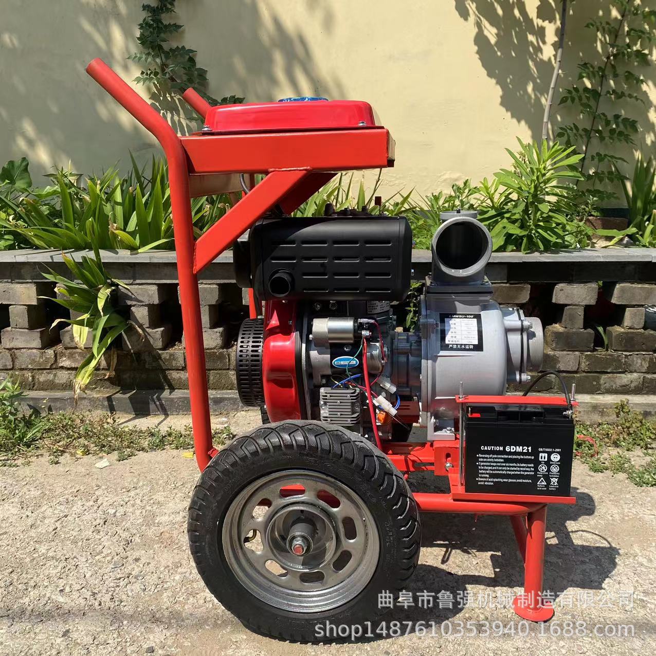 173电启动柴油2寸自吸抽水机厂家 大流量灌溉农田浇地泵批发