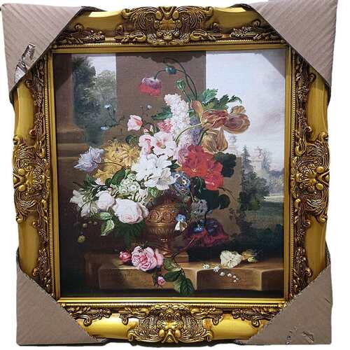欧式雕花框油画帆布古典框欧式古典油画框相框装饰实木线条