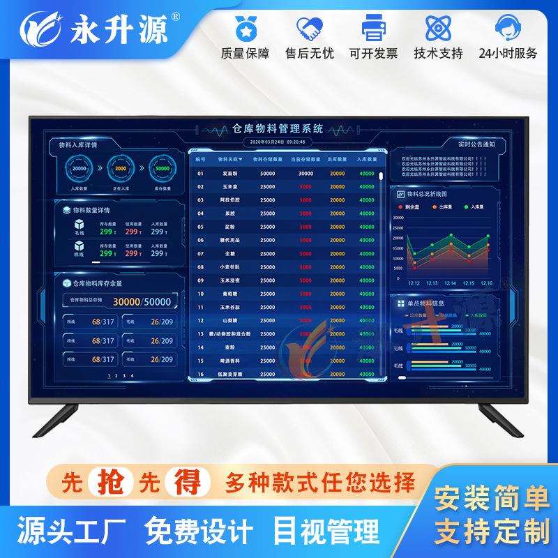MAT物料管理系统LCD液晶电子看板车间仓库物料状态可视化显示屏
