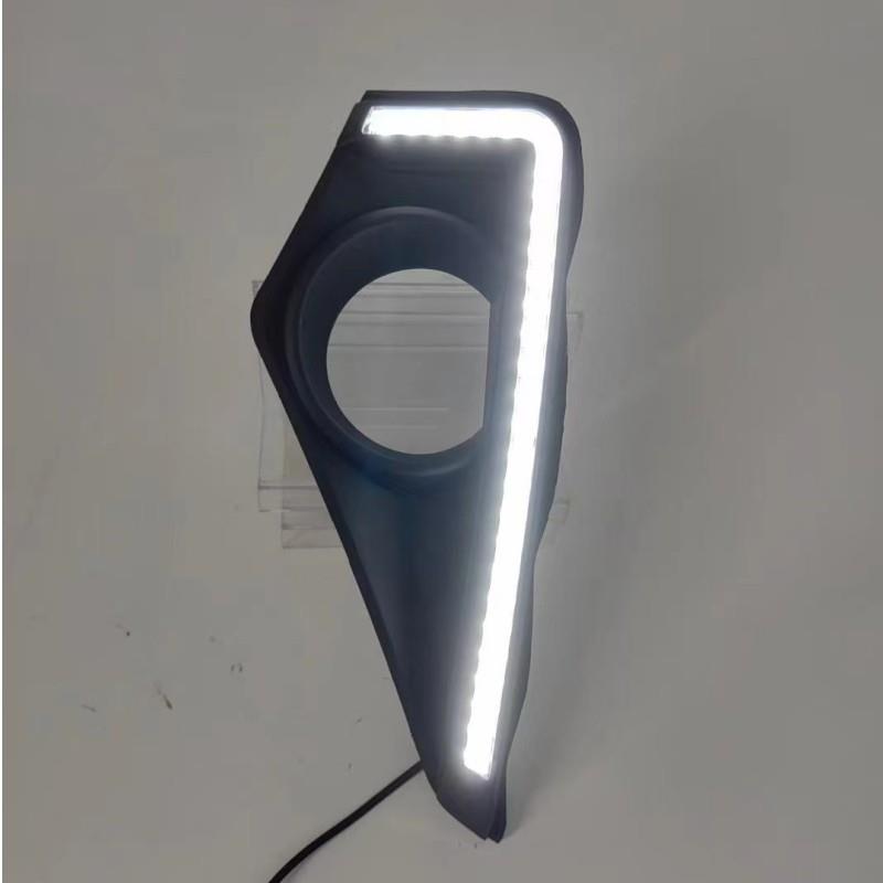 FORVELOZ日行灯行车白光转向黄光LED双色流水日间行车照明灯改装