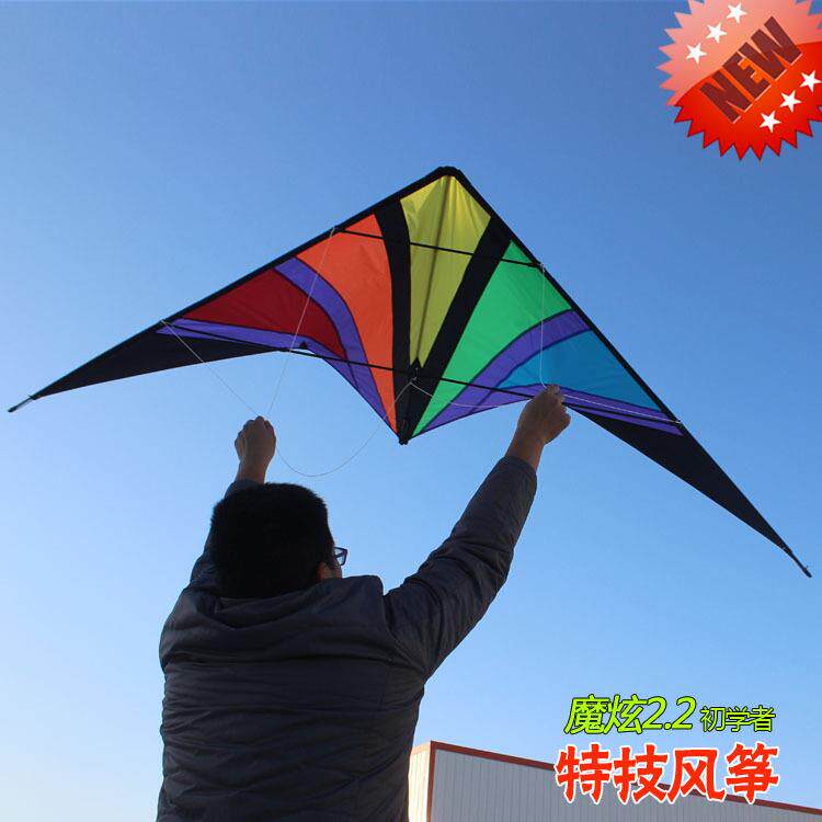 潍坊风筝魔炫2.2m信天翁特技复线特技风筝双线风筝