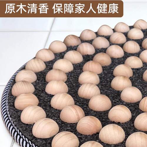 实木指压板超慢跑专用中医通经络足底按摩垫实心木质踩脚底按摩器