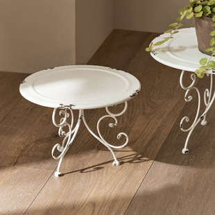 复古法式 铁艺阳台花架落地花盆架子绿萝吊兰花架子客厅室内置物架