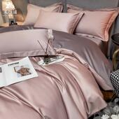 A类200支长绒棉四件套纯棉全棉床单被套轻奢高级感床笠款 床上用品