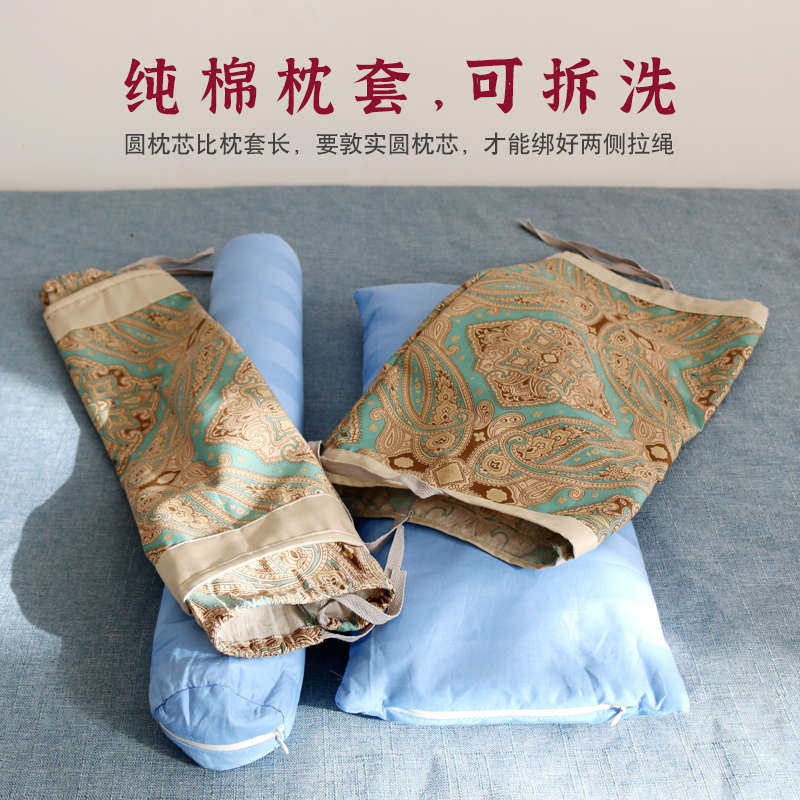 颈椎枕头变直牵引护颈枕脊椎压迫前倾富贵包硬睡觉专用圆枕助睡眠
