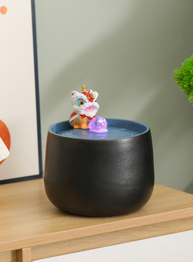 现代简约流水摆件喷泉循环水系水景玄关客厅卧室办公室桌上装饰品