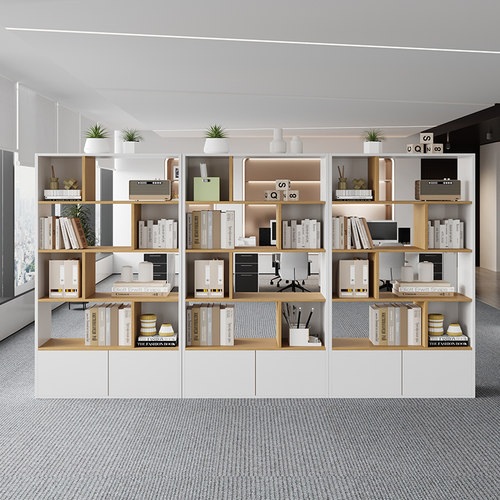 办公室隔断柜木质文件柜双面资料