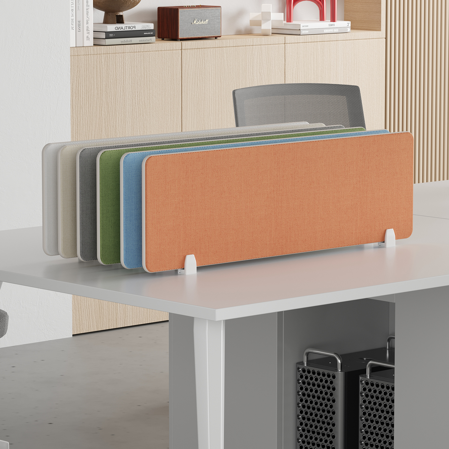 办公桌挡板网格布办公屏风隔断