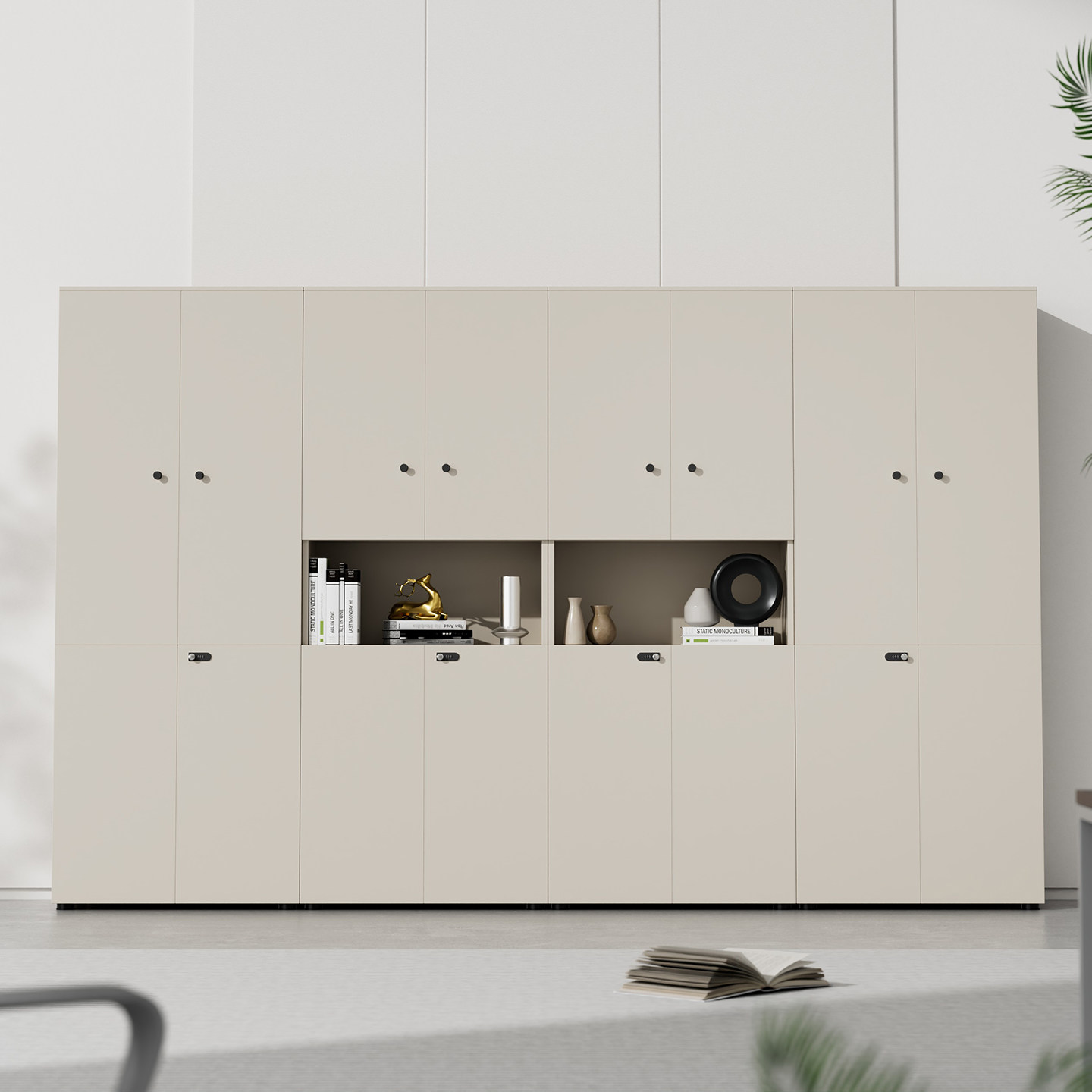 文件柜办公室木质收纳老板背景书柜储物带锁高柜子办公家具资料柜,商业/办公家具,办公储物柜,淘宝优惠券,粉丝福利购,淘宝优惠卷