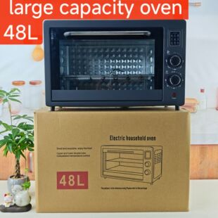 出口oven英文大容量48L电烤箱多功能智能面包烘焙烘烤一体机