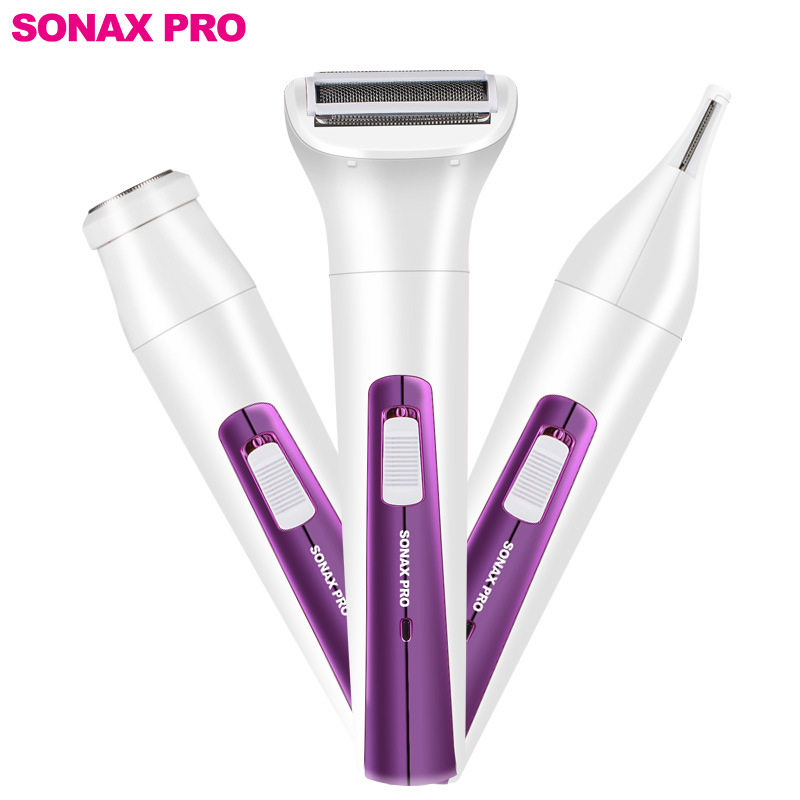 家用三合一电动剃毛器水洗修眉刀脱毛器女士刮毛刀全身剃毛机