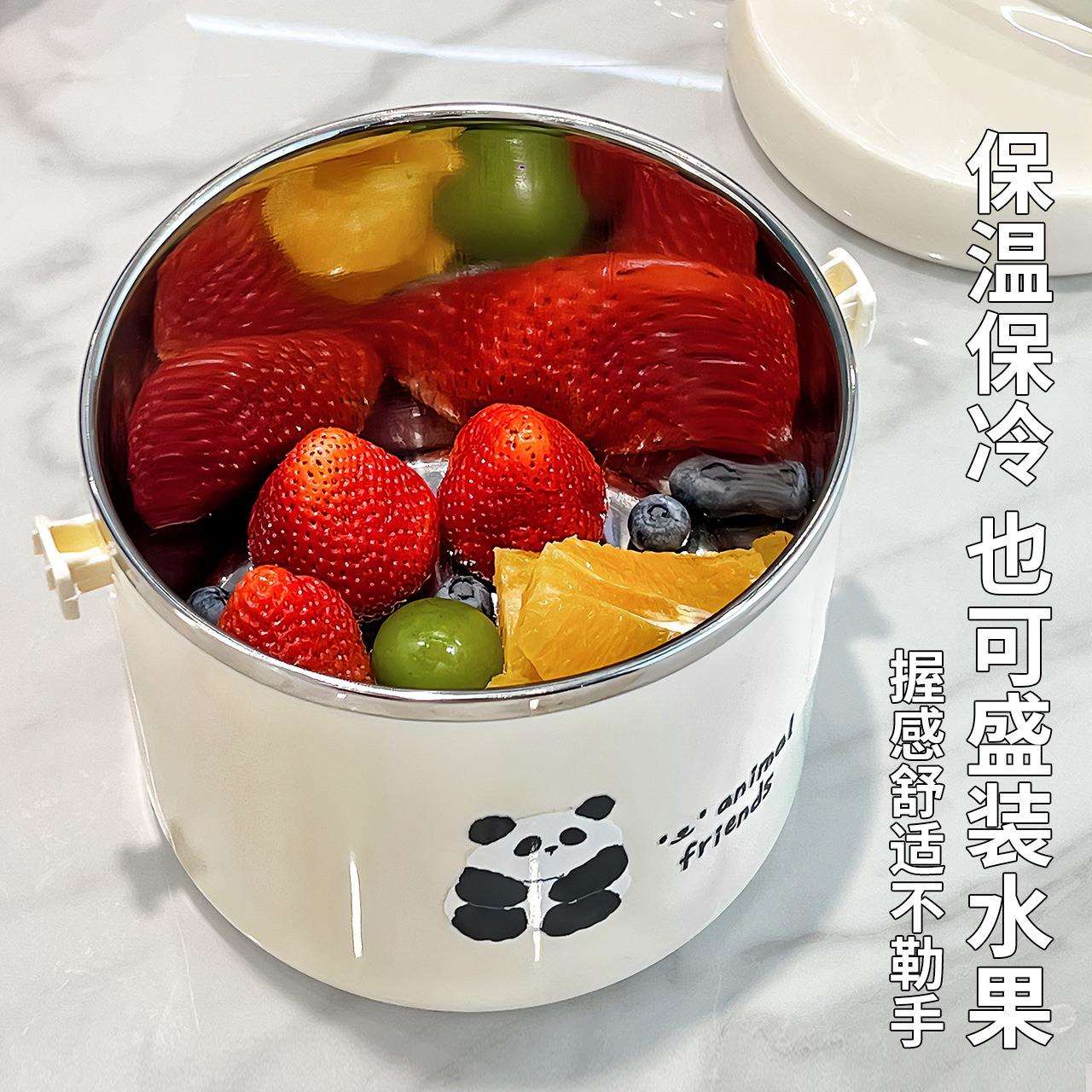 保温饭盒304不锈钢上班族可微波炉加热便当盒学生儿童饭菜烫壶碗