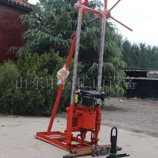 轻便型30地质勘探钻机汽油型岩石钻孔取芯设备可分解野外钻探机