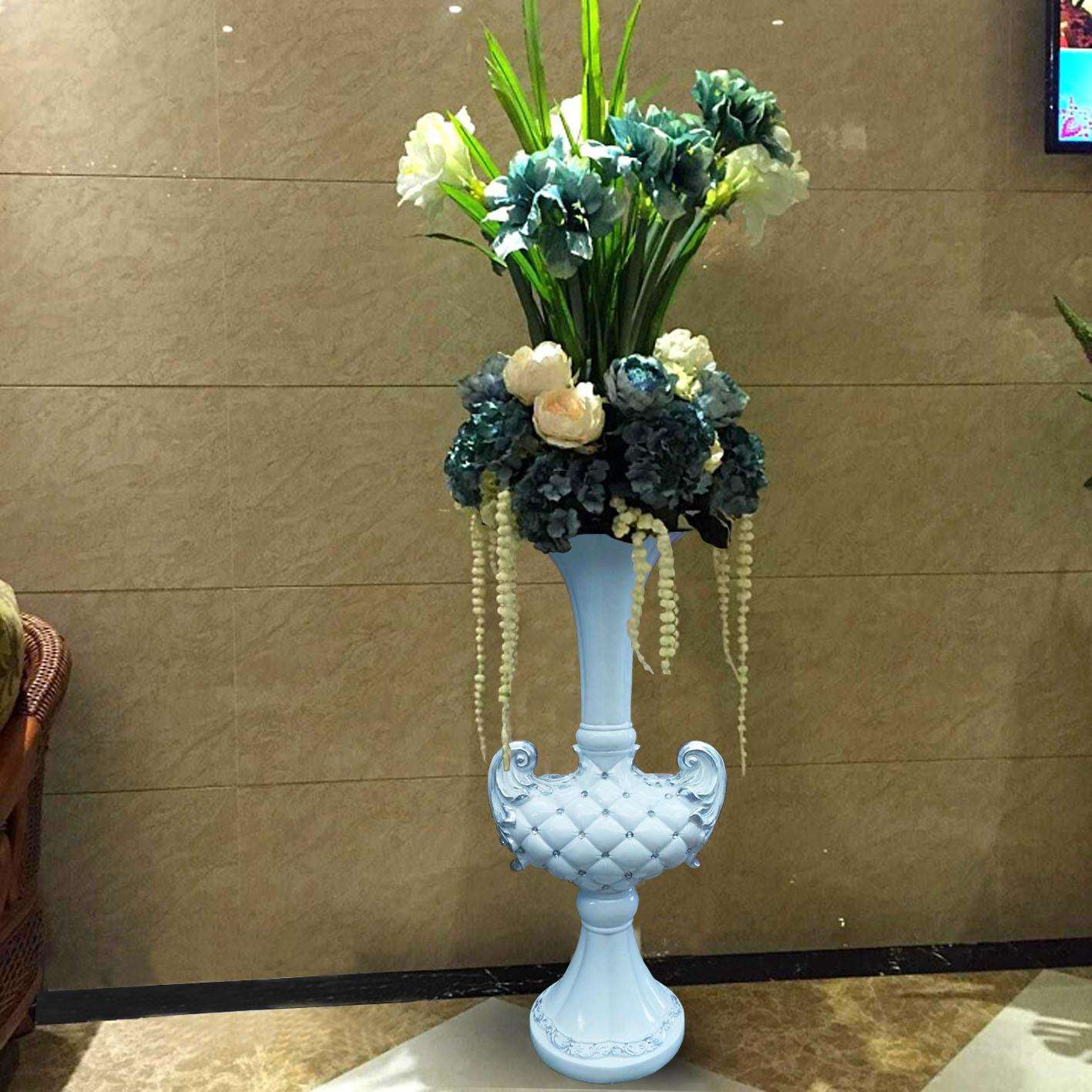 树脂落地大花瓶多款客厅摆件插花干花家居摆设玄关欧式装饰品花插