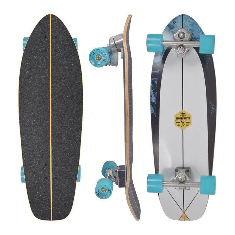 陆地冲浪玻纤竹木板S6弹簧转向顺滑之星SM推进器模拟冲浪滑板