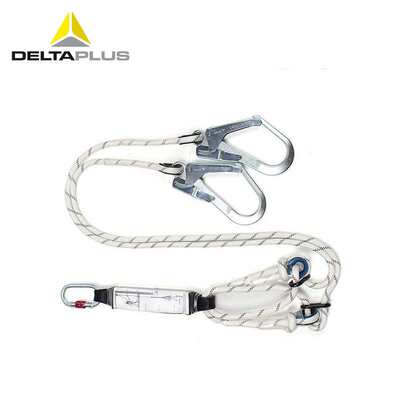 代尔塔504218AN218RCDD钢制大钩双大钩安全带可调节减震绳安全绳