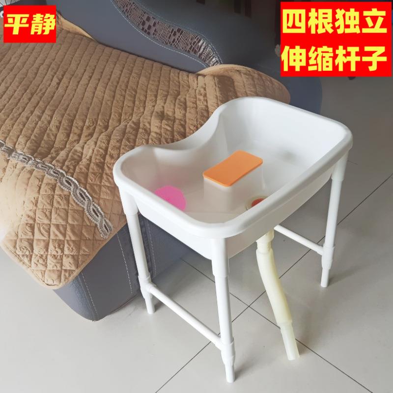 美发店院廊洗头床椅孕产妇女洗头盆冲水床可调节移动简易工厂供应
