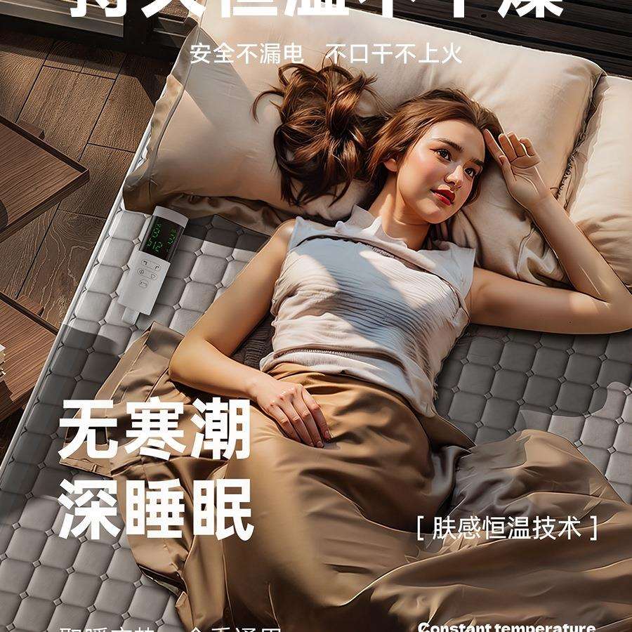 圣梵龙水暖电热毯单人双人水循环双温双控热水毯小尺寸电褥子恒温