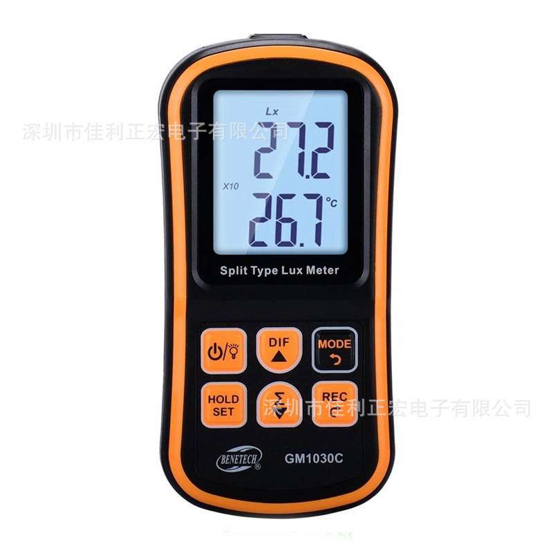 标智GM1030/GM1030C/GM1040/GM1040B照度表温度照度数字照度计