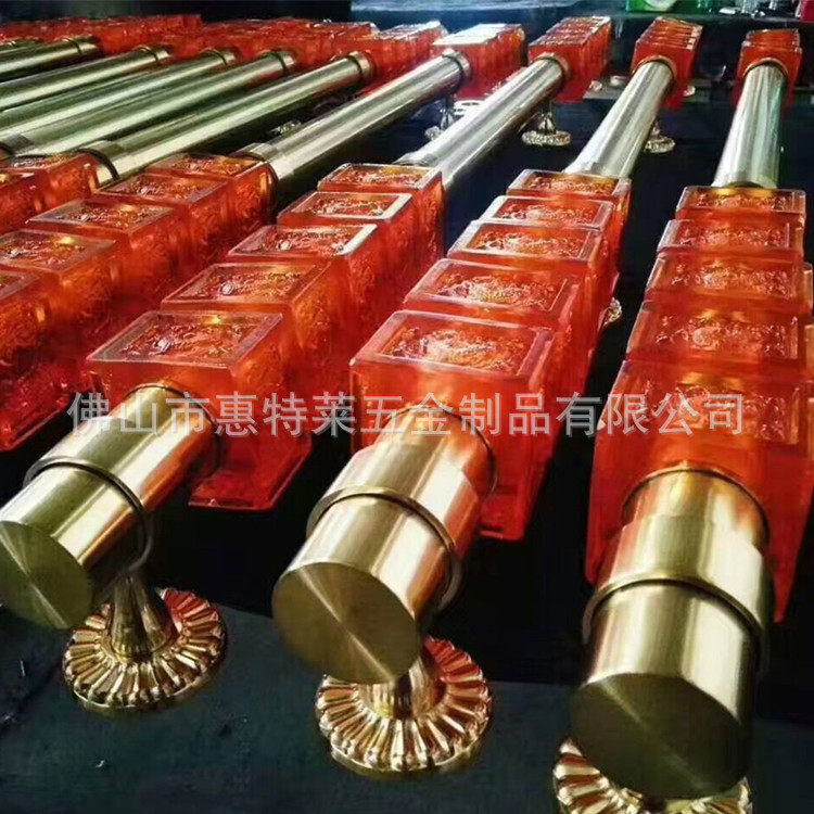 时尚中式复古玻璃门拉手水晶皮革实木仿石压纹捶打纹石纹大门把手