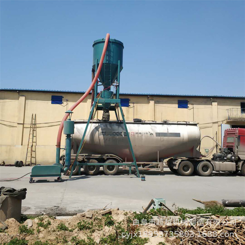 粉煤灰清库用水泥粉气力输送机大型物料除尘软管负压气力输送机