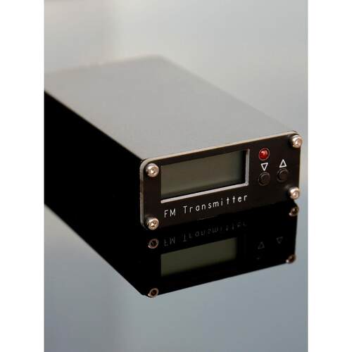 2千米FM发射机数字显示0.5W500mW立体声76-108M英语听力