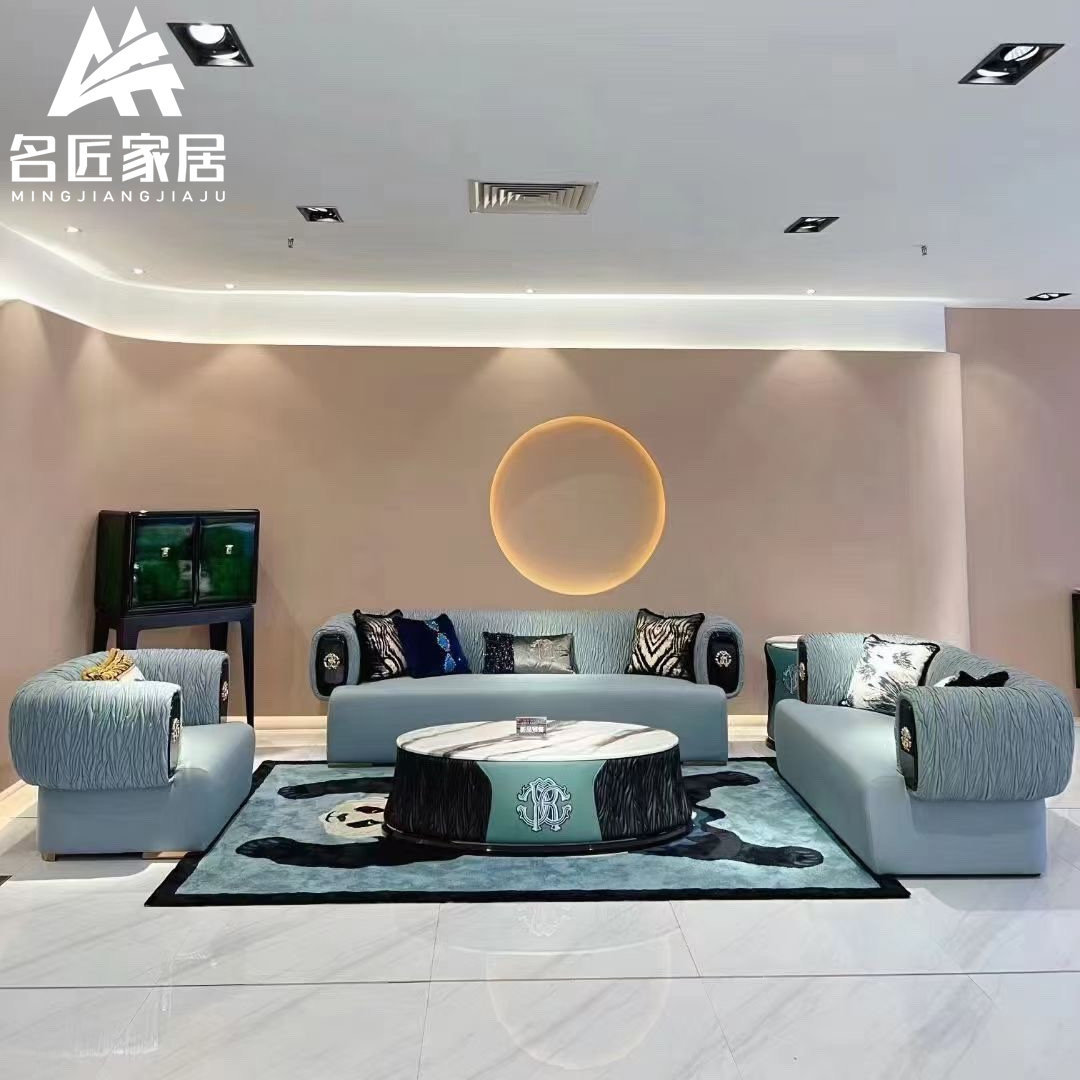 意式轻奢意大利CC款真皮沙发组合高档奢华豪宅客厅大户型时尚家具