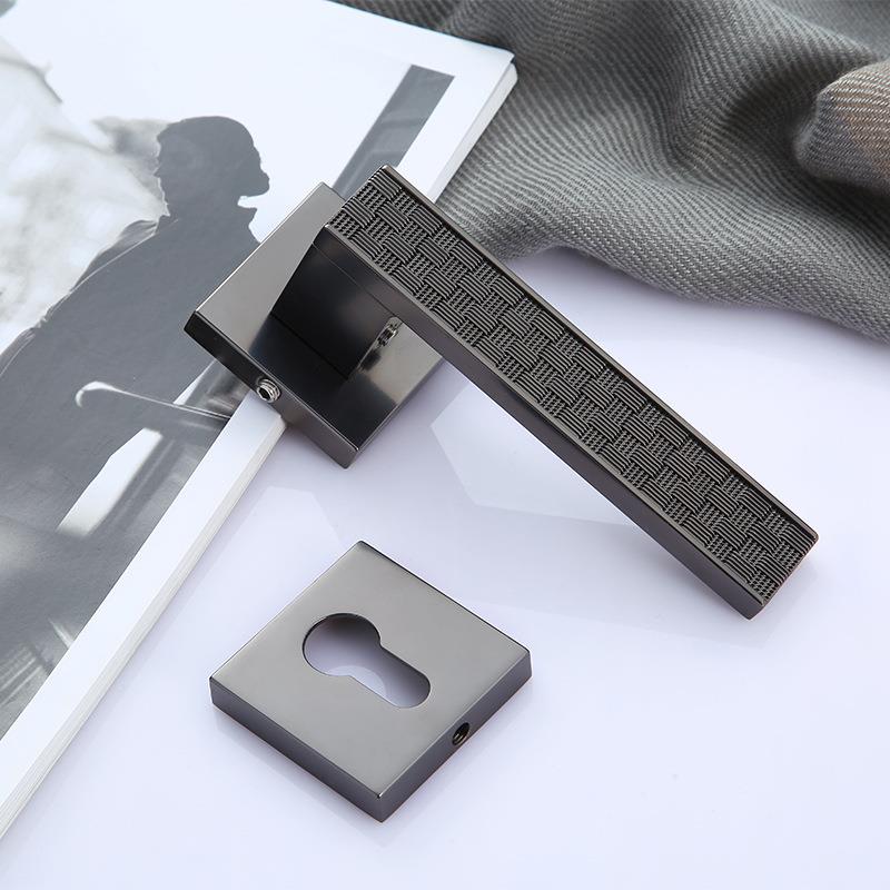 执手锁现代简约门锁机械门锁室内分体简约执手锁具木门静音房门锁