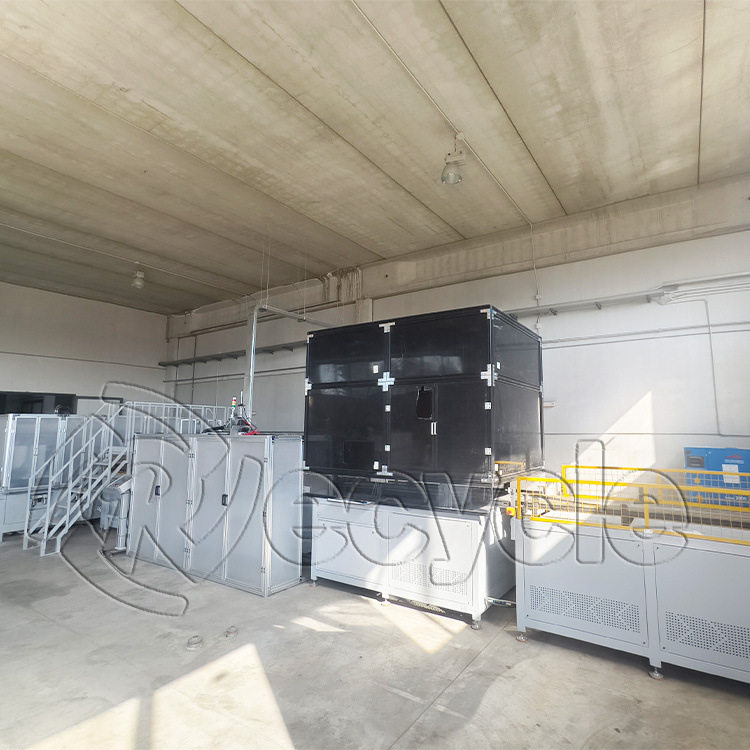 废弃光伏面板资源化再利用线 瑞赛克太阳能板拆卸机 电池板处置线图片