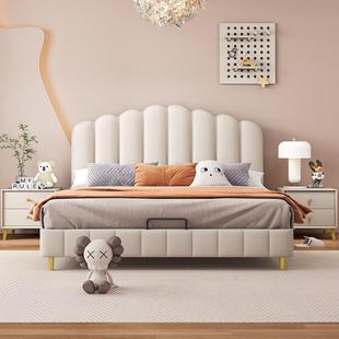 YLX现代简约儿童床男孩单人床1米5男童床轻奢卧室奶油风公主床真