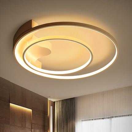 卧室灯简约现代led房间灯温馨吸顶灯创意个性圆形灯具客厅主卧灯