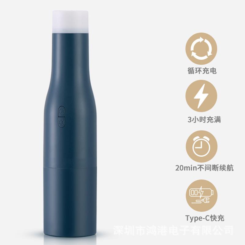 手持无线吸尘器夜灯车用警示器干式迷你吸尘机办公家用便捷