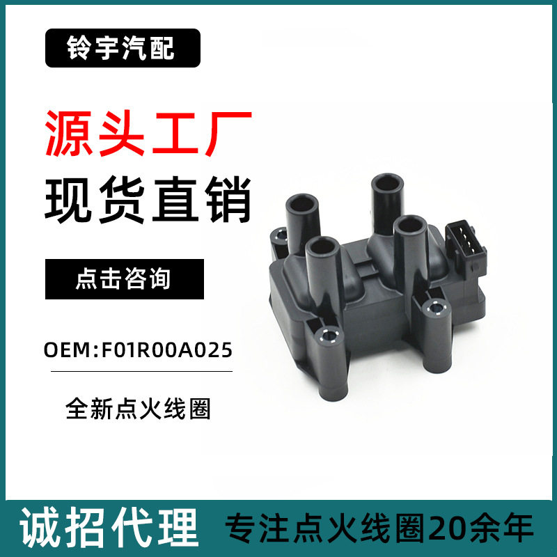 适用于别克凯越凯翼E31.6赛欧雪佛兰乐风1.6点火线圈F01R00A025
