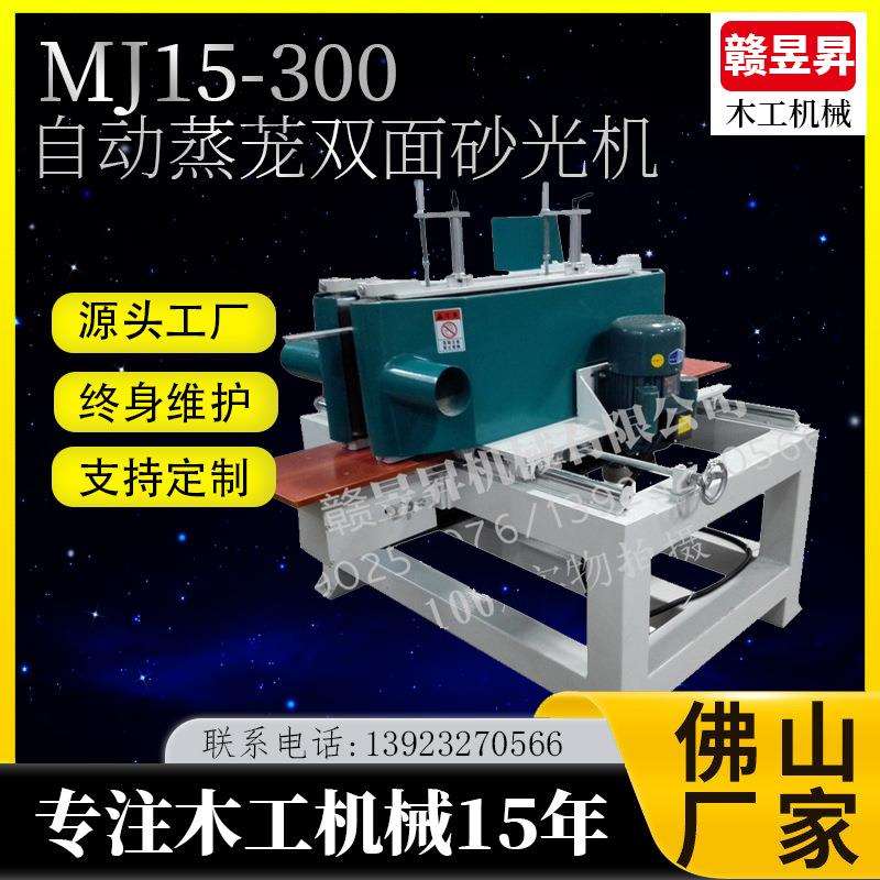 MJ15-300自动蒸茏双面砂光机制作非标设备自动蒸屉双面抛光机磨光
