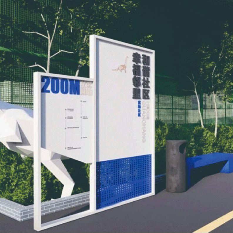 小区不锈钢广告宣传栏学校宣传栏社区宣传栏企业宣传窗挂墙广告牌