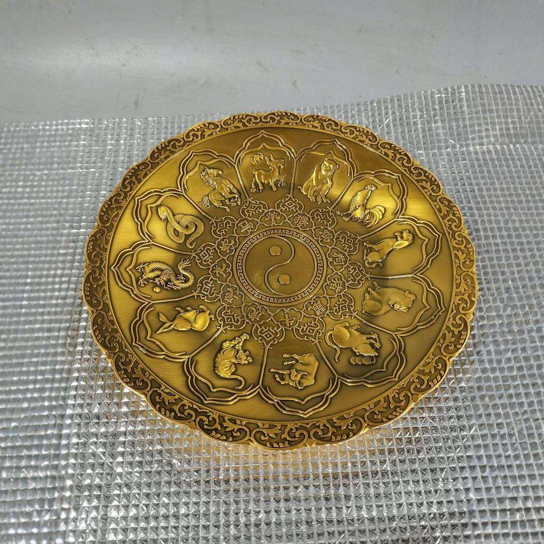 铜摆件铜龙盘铜九龙献瑞工艺品九龙壁龙凤呈祥十二生肖摆设龙凤盘