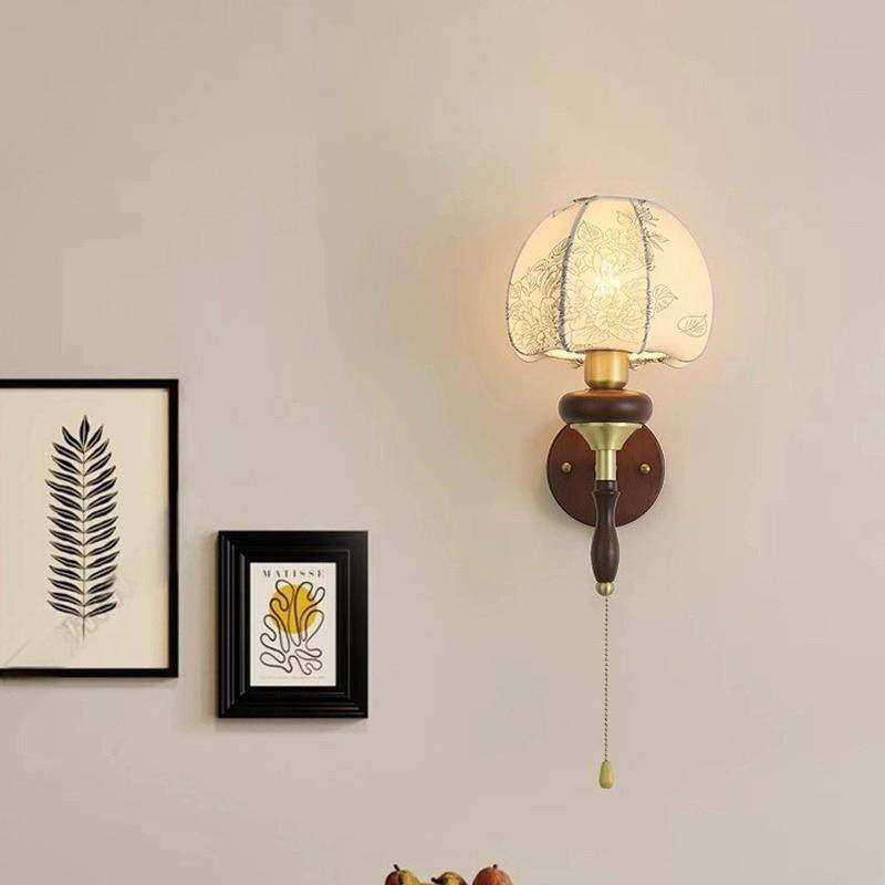 中古美式复古风壁灯卧室床头客厅楼梯民宿高级氛围感走廊过道灯