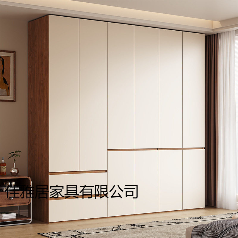 加厚实木衣柜卧室家用储物衣橱家用加深60储物柜收纳柜落地全屋柜