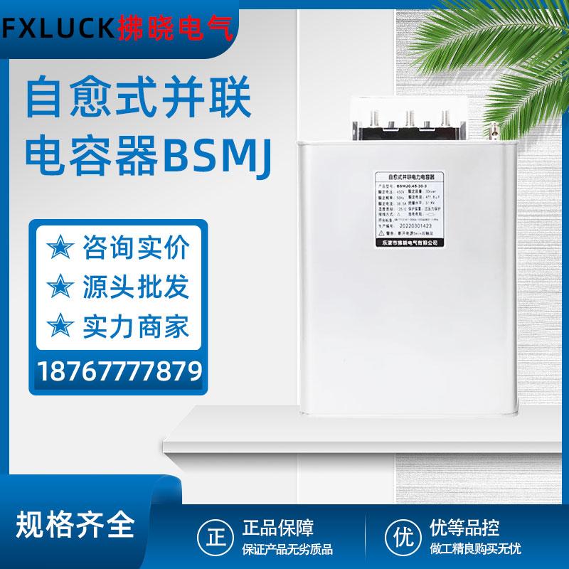 BSMJ0.45-20-3智能自愈式低压并联电容器三相电力无功补偿器JP柜