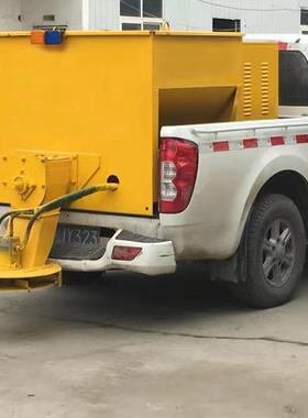 现货融雪剂撒布机市政路面养护融雪剂撒布车汽油手推撒盐机