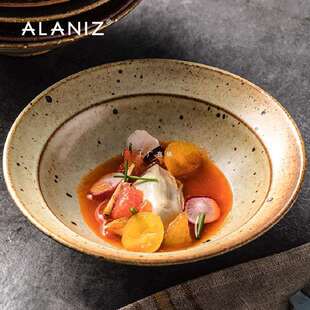 alaniz南兹复古面碗陶瓷大碗汤碗家用拉面碗创意餐具欧式草帽碗